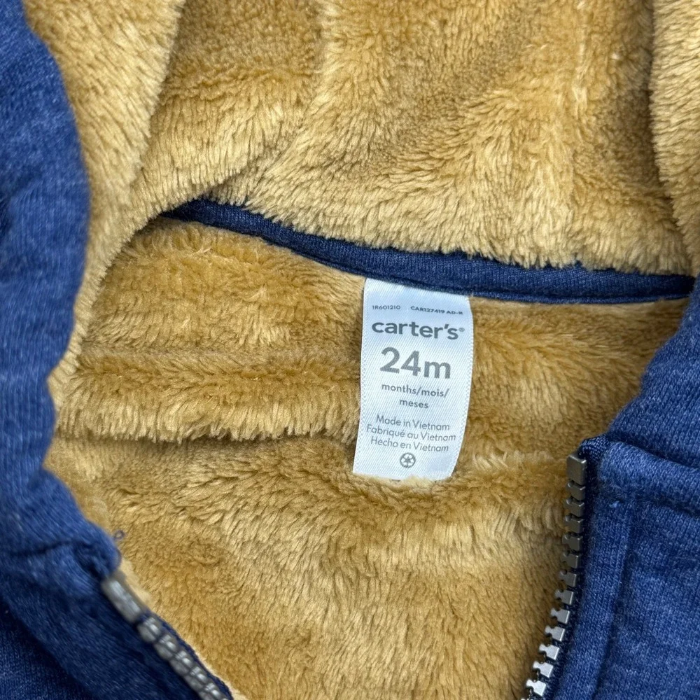 Carter's & Jumping Beans Toddler Hoodie‎ and Vest Bundle Red Blue Tan 24M 2T